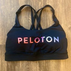 Black Lululemon Peloton Sports Bra